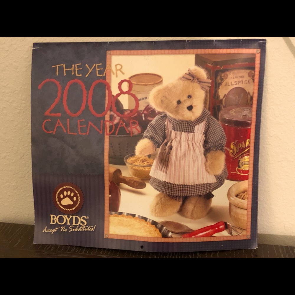 Vintage Boyd’s Bears Calendar 2008